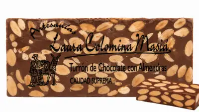 Turrón de Chocolate con Almendras