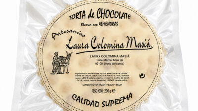 Torta Chocolate Blanco con Almendras