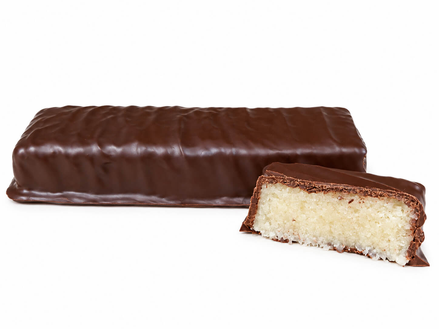 Turrón de Coco con Almendra bañado al Chocolate